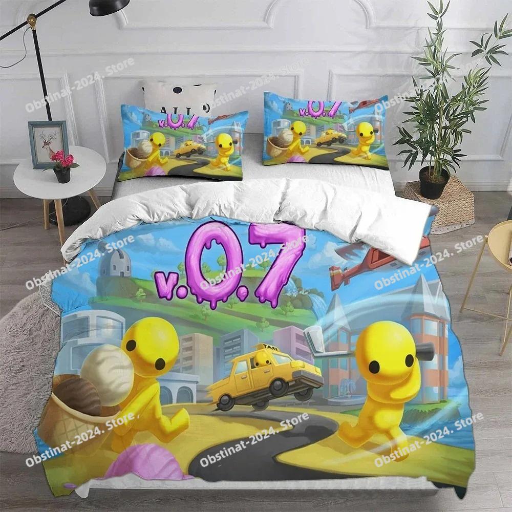 Cartoon Game Wobbly&Life Duvet Cover Pillowcase Bedding Set Adult Boys Girls Bedroom Decoration Children Gift Single Double Size