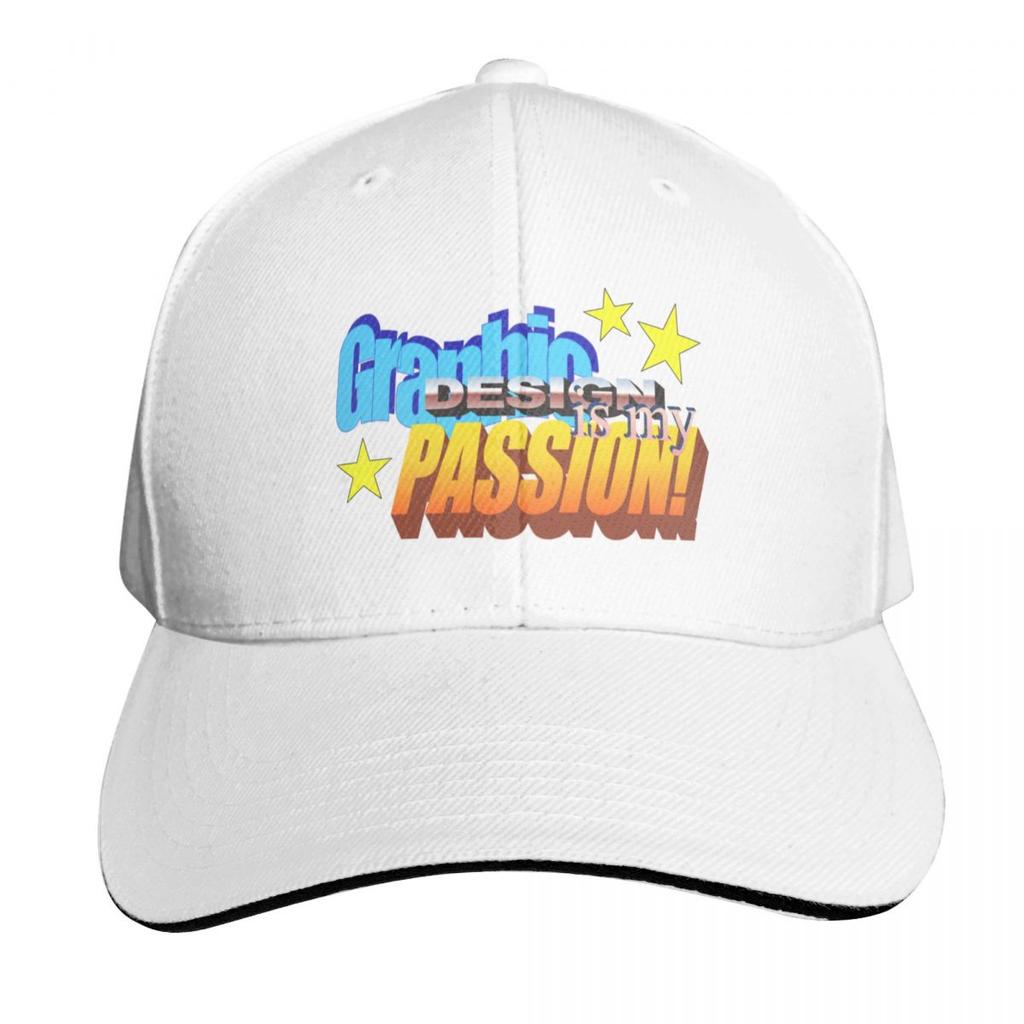 Graphic Design Is My Passion WordArt Baseball Cap Thermal Visor hats for Unisex Uv Protection Solar Hat Fishing cap Boy Womens