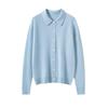 Women's 100% Cashmere Polo Neck Sweater - Versatile Autumn/Winter Knitwear Cardigan Blouse