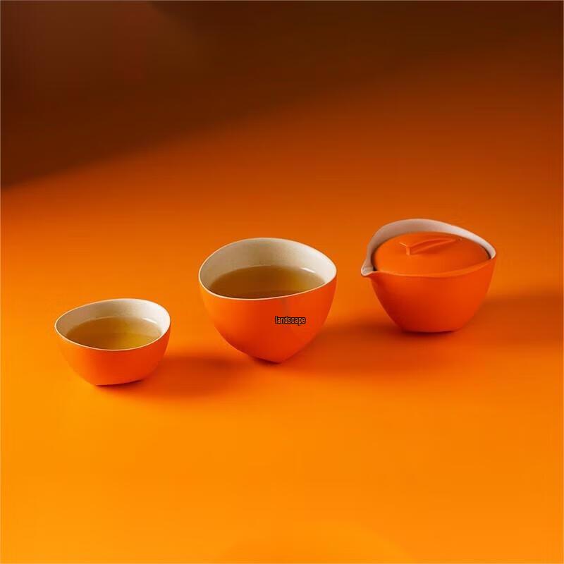 WanQianTang Mountains & Rivers Portable Ceramic Tea Set