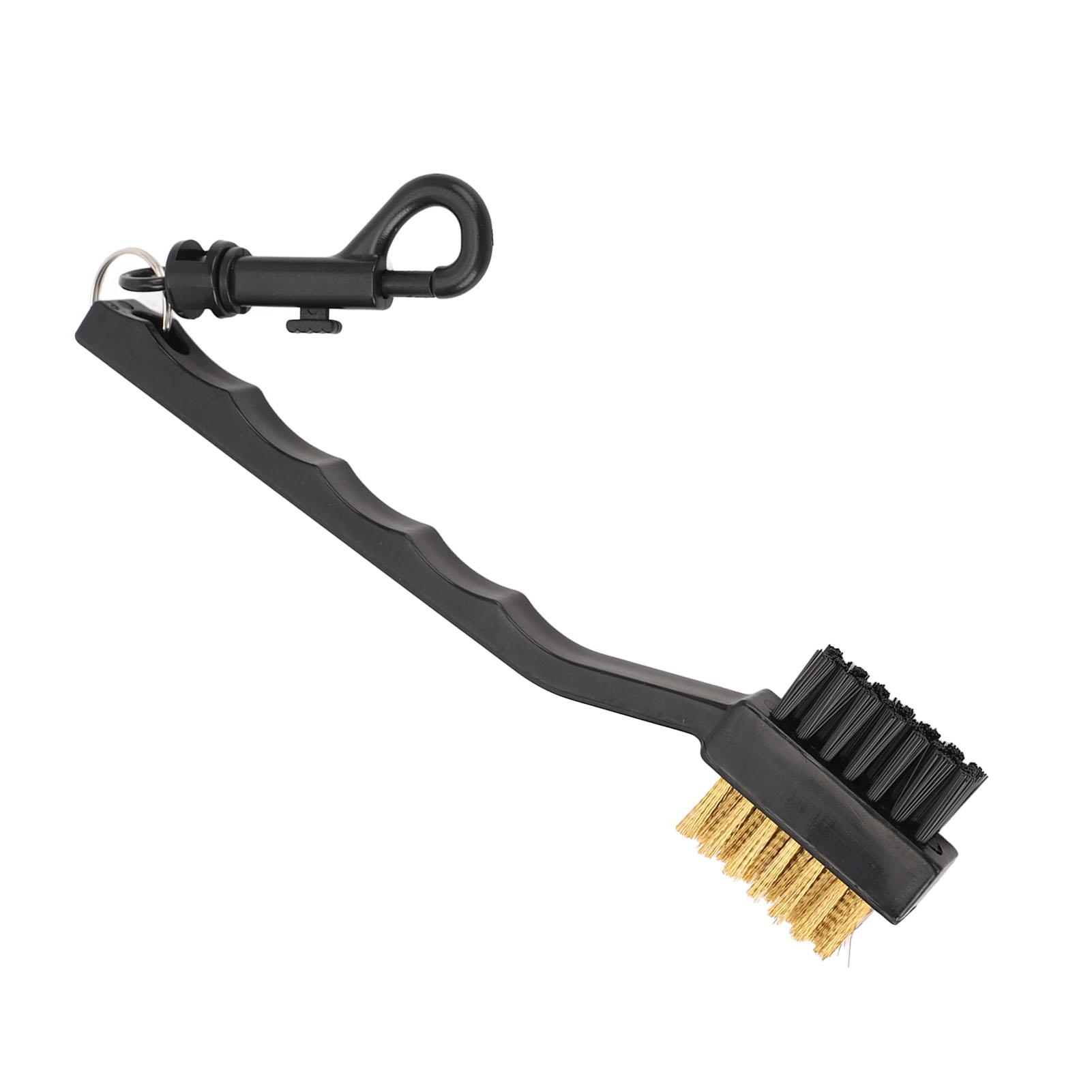 

Golf Club Cleaning Brush Dual Sided Copper Steel Dense Bristle Portable Multifunctional Golf Club