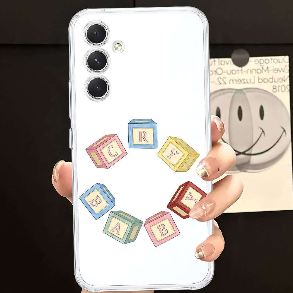 M-Melanie Martinez Cry Baby HD Clear Transparent Phone Case For Samsung Galaxy A52,A12,A51,S24,S23,S22ULTRA,S21 Edge,S20LITE