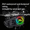 Bluetooth Motorcycle Helmet Headsets Wireless Communication Riding Earphones BT 6.0 FM Radio LED Display TF Card Support