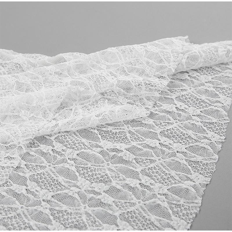 Spring and Summer Fashionable and Sexy 2-Piece Temperament Transparent Satin Lace Long Sleeved Top and Low Waist Skirt Set