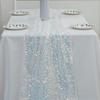 Mermaid Glitter Sequin Table Runner, Sparkly Tulle Tablecloth for Wedding Birthday Party Decoration