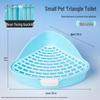 Anti-Splash Large Capacity Triangle Potty for Rabbits, Chinchillas, and Guinea Pigs