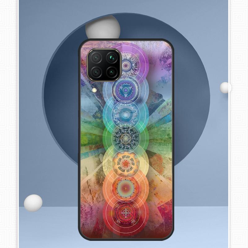 Mandala Chakra Yoga For Huawei Nova 12s 12i 11i 8i Y91 Y60 Y70 Y72 Y90 Y61 9 10 SE P20 P40 Lite P30 P60 Pro Case