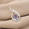 Iolite Gemstone 925 Sterling Silver Women Jewelry Partywear Necklace Pendant 1.4" Birthday Gift For Wife/Her CZP-16-14