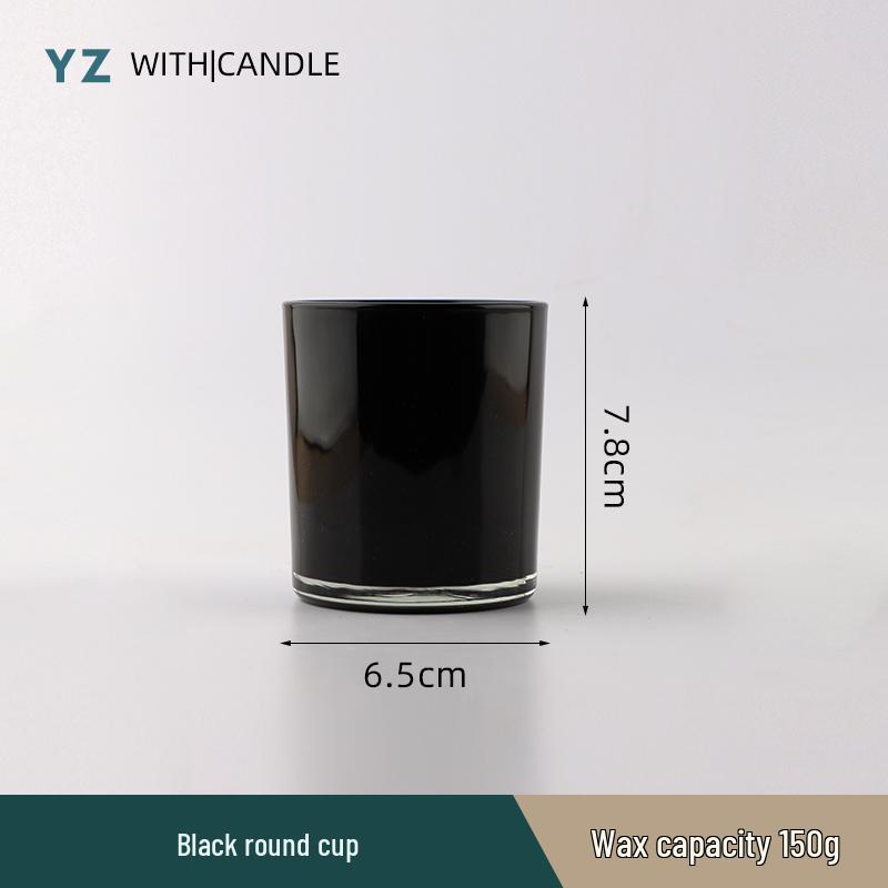 Handmade Frosted Glass Scented Candle Cup - Creative DIY Wax Container