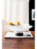 Luxury Glass Fruit Bowl for Coffee Table: High-End Reception Tray for Snacks, Nuts, and Dried Fruits.