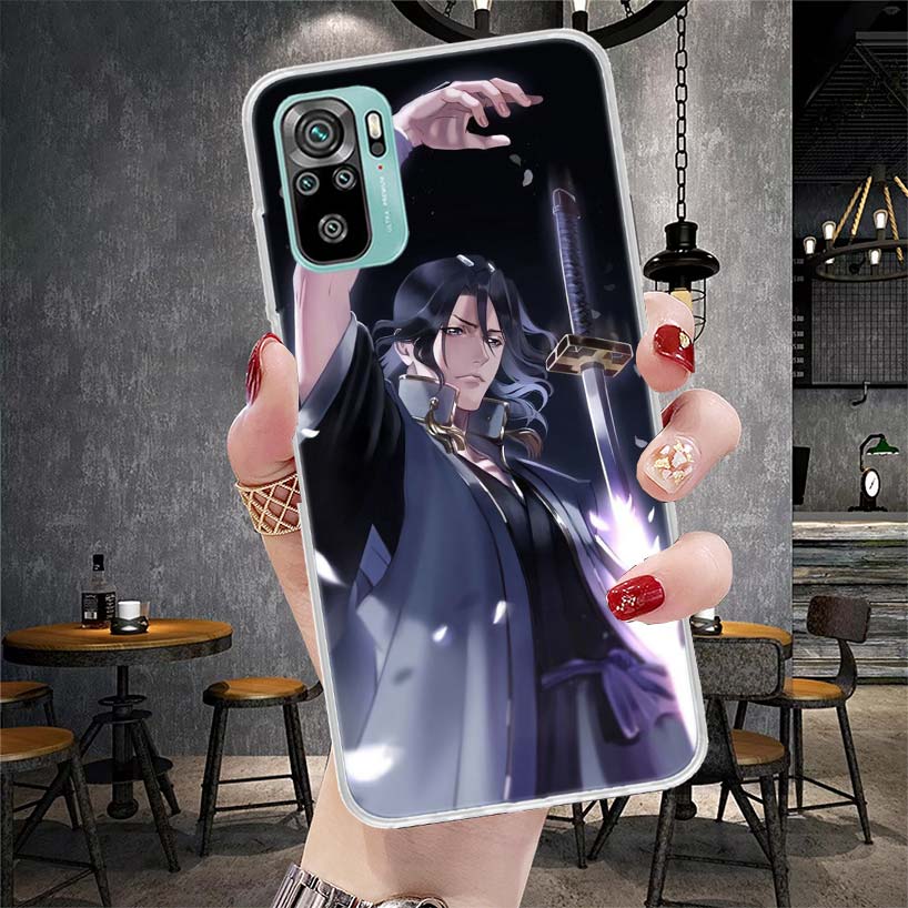 Bleach Kuchiki Byakuya Soft Phone Case For Xiaomi Redmi Note 15 14 14S 13 12 Pro Plus 12S 11 11S 11E 10 10S 11T 5G Fundas Coque