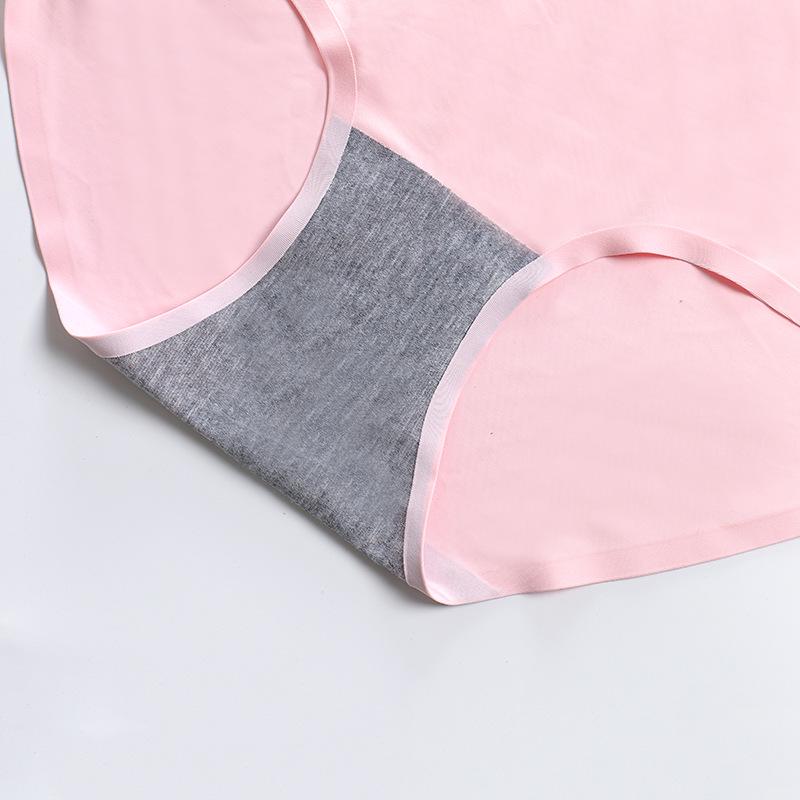Nahtlose Damen-Eis-Seiden-Atmungsaktive Dreiecksunterwäsche mit mittlerer Taille - Stil 810