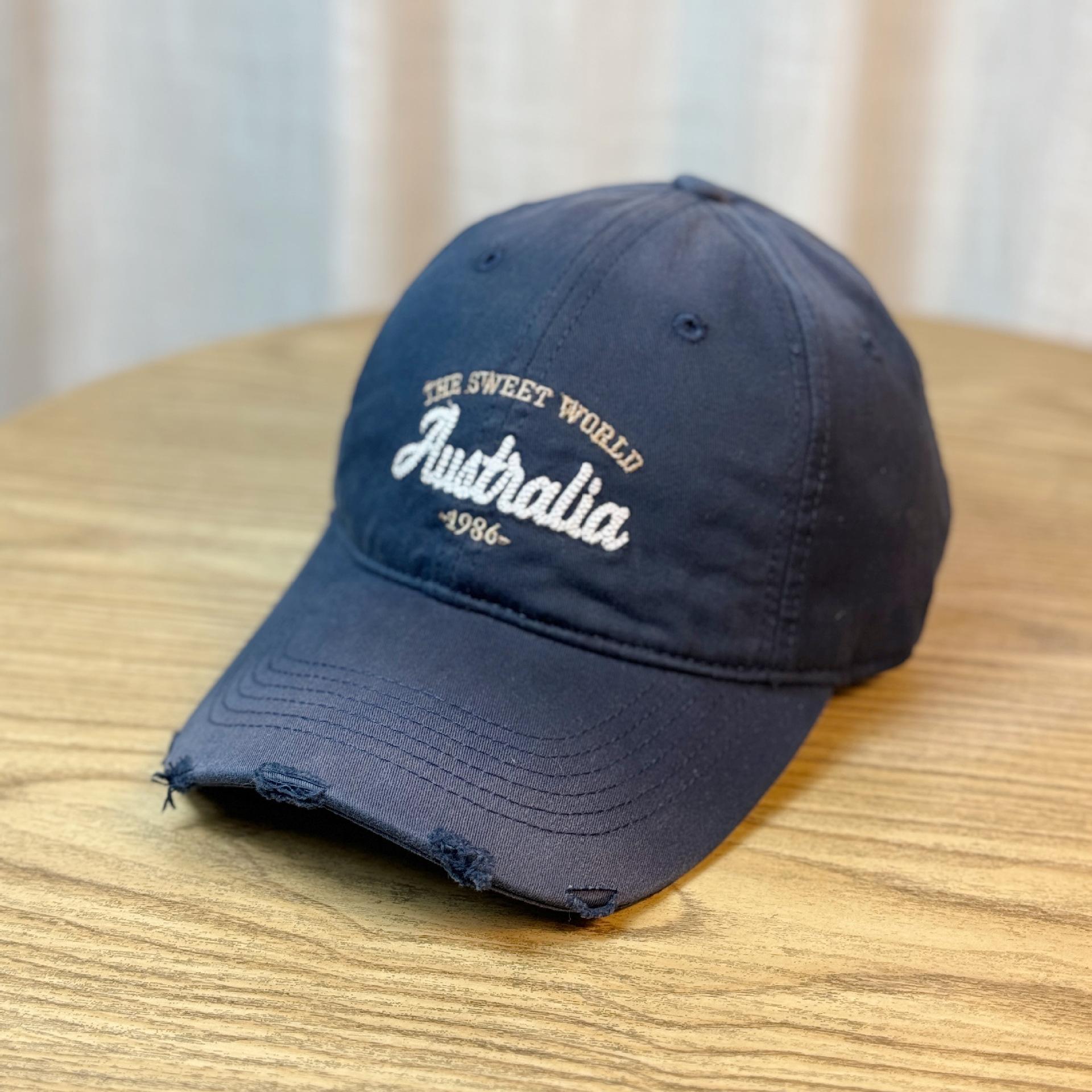 

High-quality wide-brimmed gray baseball cap for women and men, new style, enlarged and deepened to make the face appear smaller, duckbill cap Adult54-60Adjustable темно-синього кольору