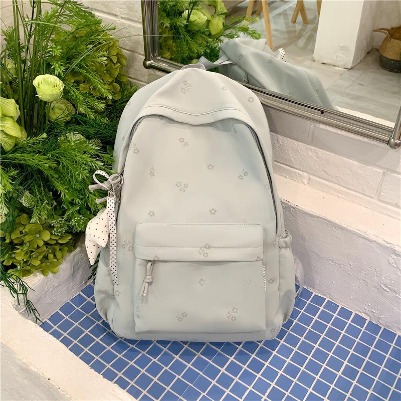 Schoolbag Refreshing Mint Backpack Simple Large-capacity Student Schoolbag New Korean Fresh and Sweet Little Girl Backpack