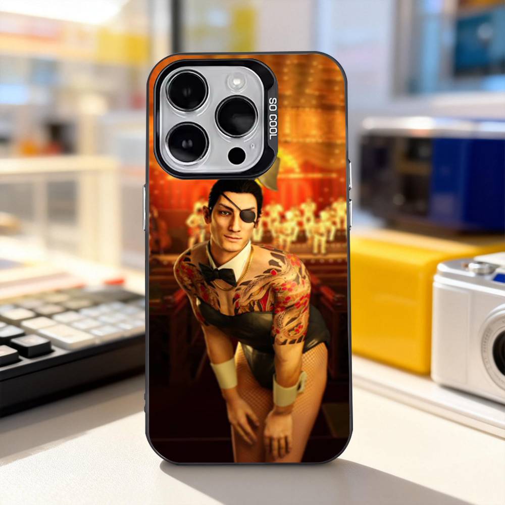 Funny Yakuza 0 Game Phone Case For iPhone 17,16,15,14,13,12,11,Pro,XS,Max,Plus,Mini,SE4,E IMD Matte Black