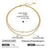 Uworld Gioielli Semplici Placcato Oro 18K Collana a Strati Catena Piatta Serpente Collana a Corda Serpente in Acciaio Inossidabile Regalo