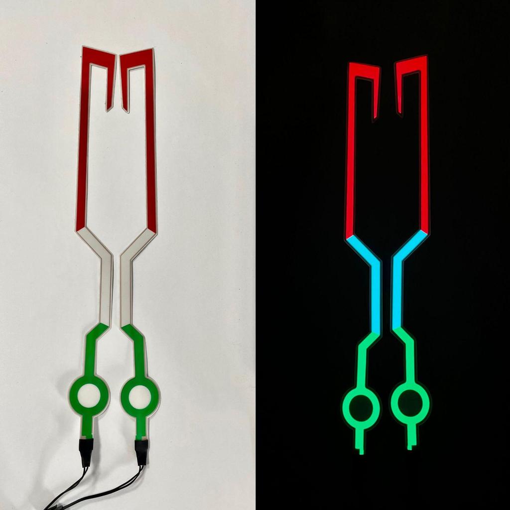 Striscia LED Luminosa per Casco da Motociclista per la Sicurezza nella Guida Notturna