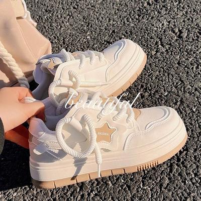 Thick-soled Little White Shoes Women's Spring and Autumn New Versatile Shoes Children's Board Shoes Student Sports Shoes
