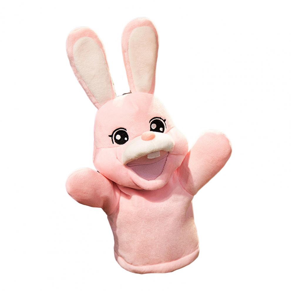 Animal Hand Puppet Rabbit Hand Puppet Telling Story Doll Toy Rabbit Glove Puppets Learning Aid Toys Kids Gifts