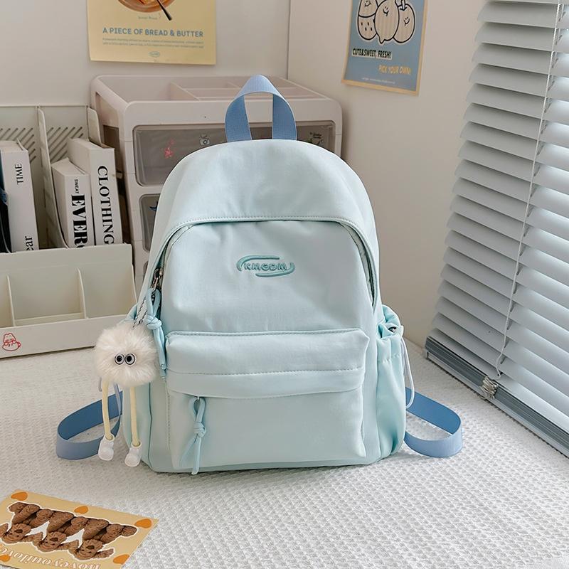 School Bag High Value Mori Solid Color Versatile Small School Bag Korean Version Ins Wind Sweet Soft Girl Traveling Shopping Mini Backpack
