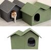 Cat House Large Space Water Resistant Closed Design Comfortable Portable Foldable Cat   for Indoor Pets
