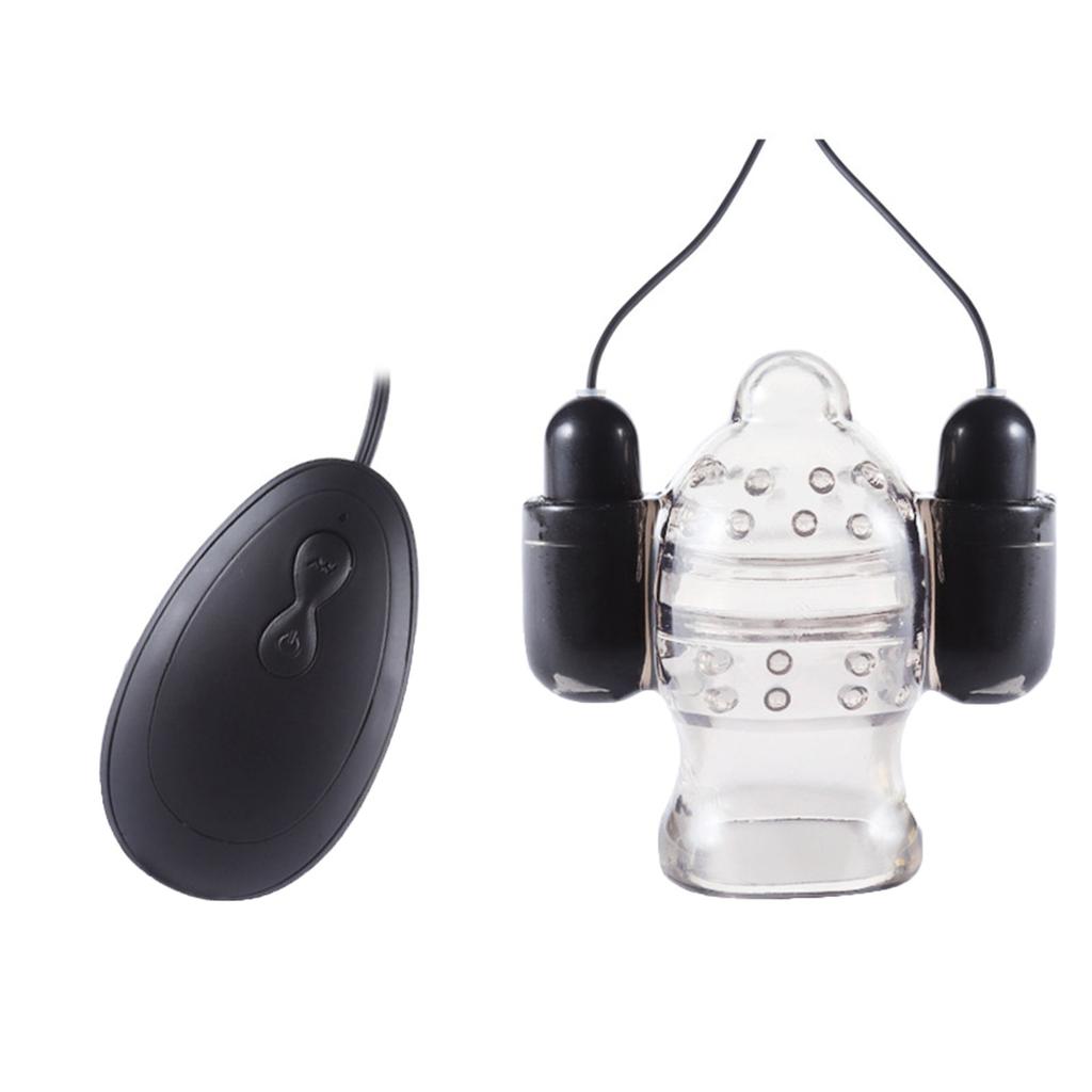 Tragbarer Ringvibrator für Männer mit Klitoris und 20 Vibrationen, doppelt 