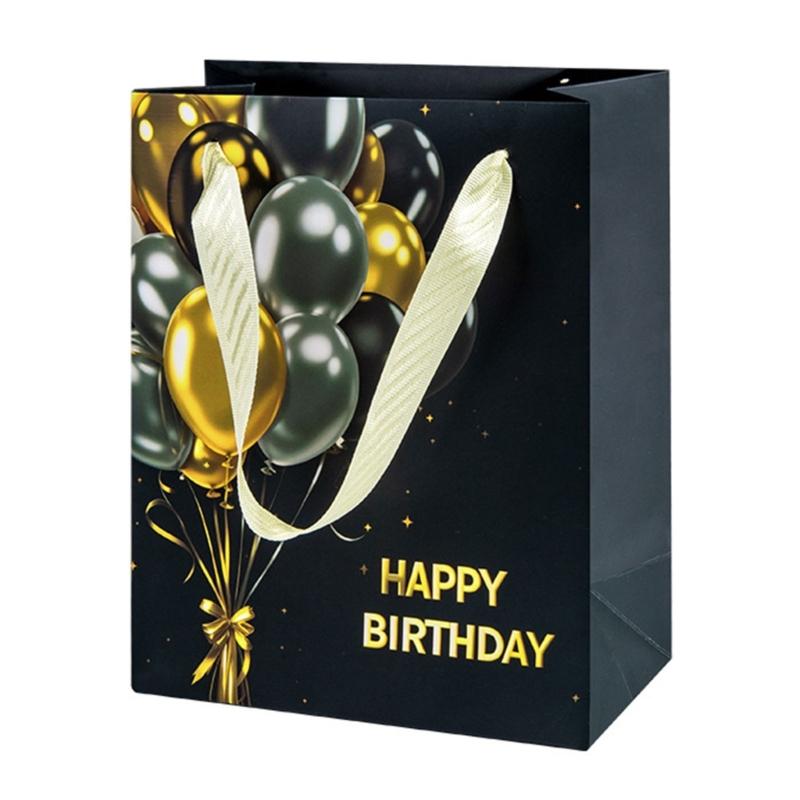 10 Pieces Multicolors Paper Bags Stylish Holiday Present Storage Pouches Handmade Assorted Color Gift Bag with Handles