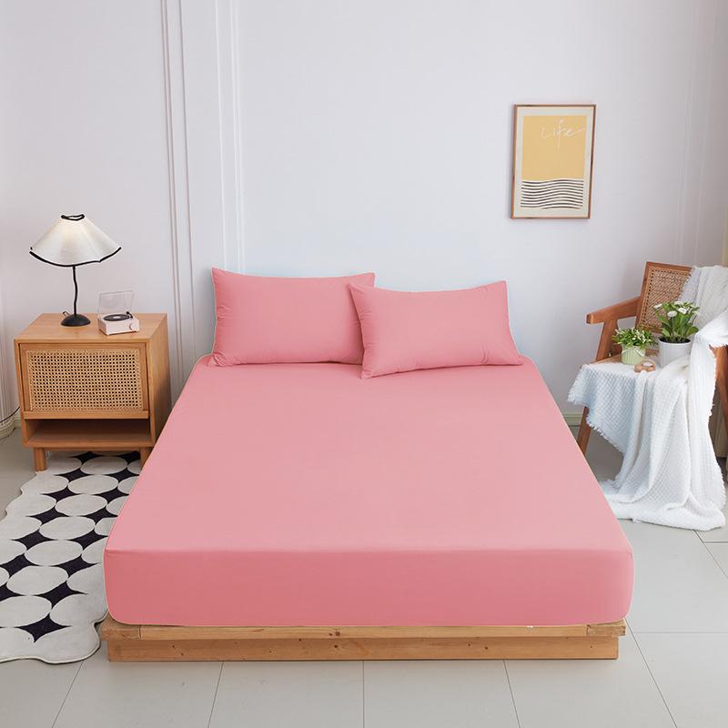 Napínací prostěradlo s gumičkou Jednobarevný chránič matrace pro jednolůžkové, dvoulůžkové a king postele 100% bavlna
