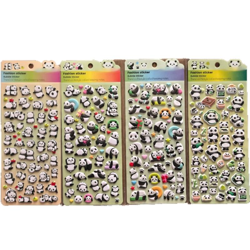 Cute 3D Sticker Cartoon Sticker Tiny Handcraft Sticker Reusing Tiny Patches for Water Bottle, Notebook, Scrapbooking 1