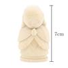 Special Buddhist Statue Jizo Height Width Depth Wood Carving Made from Cypress Wood 9450 Kurita's [Bodhisattva] (Total 7cm, 4cm, 3.5cm) High-quality