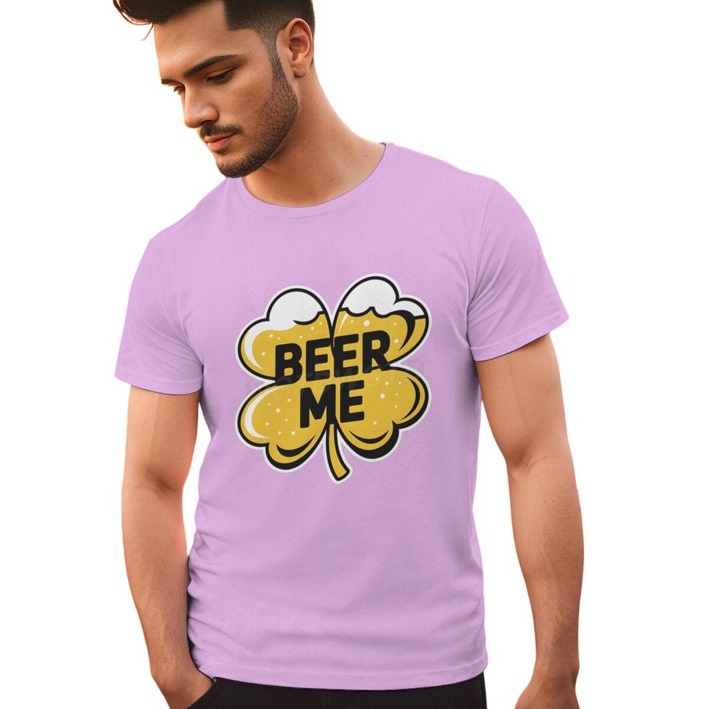 St Paddys Beer Me Clover Tee Festive St Patricks Day Drinking Tshirts for Unisex Irish Shirt Lucky Clover Unisexs Clothing