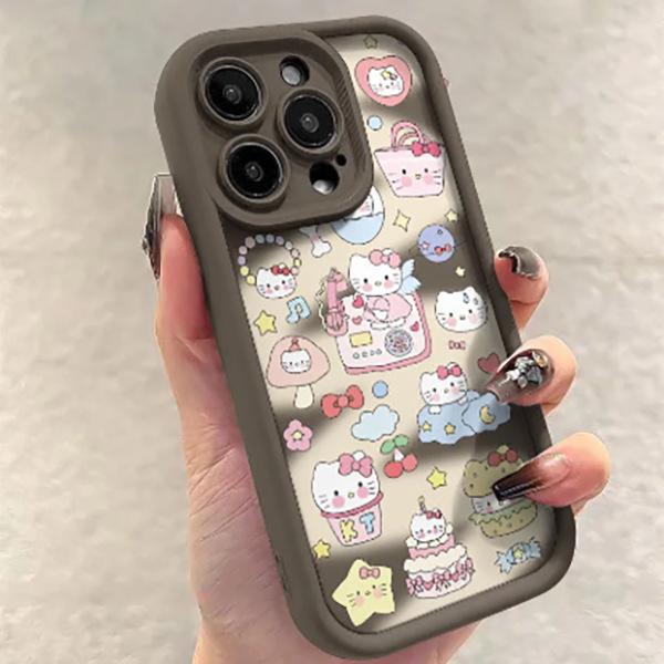 Angel KT Cat Graffiti Shell for Apple 13/14/15/16/17 Pro Max
