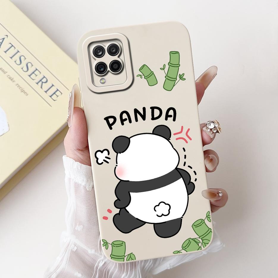 For Samsung Galaxy A22 4G Case SM-A225F Cute Panda Cartoon Cover Shockproof Phone Case For Samsung A22 A 22 5G A226B Soft Fundas
