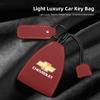 Suede Leather Car Smart Key Case Cover Keychain Shell Holder Protector Accessory For Chevrolet Spark Captiva Cruze Tracker Epica