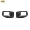 Carbon Fiber Look Front Fog Light Lamp Cover Trim For Ford F150 F-150 2015-2017