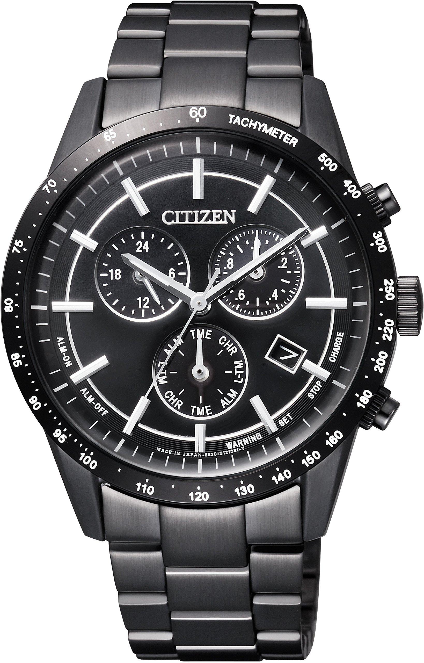 

[Citizen] Годинник Citizen Collection Eco-Drive Металевий циферблат Зроблено в Японії Модель повністю чорного кольору BL5495-56E Чоловічий Чорний