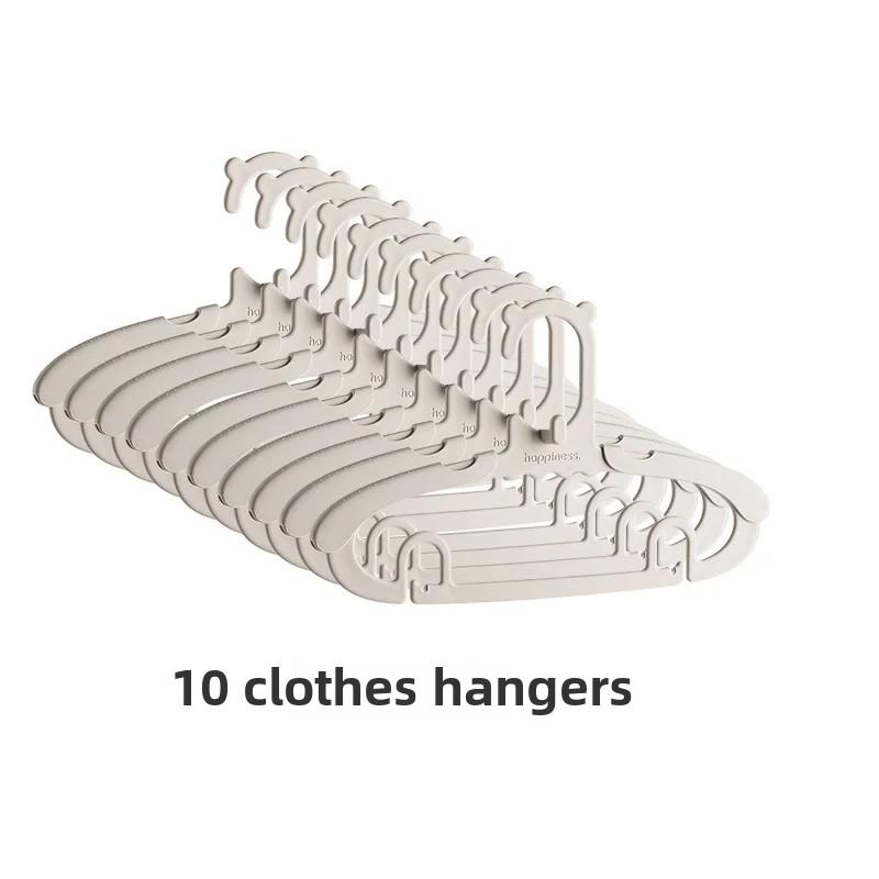 Multi-Functional Retractable Children's Clothes Hanger Baby Drying Rack With Pants Clip Infant Clothes Drying Hanger