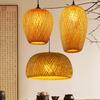 E27 DIA.30cm Japanese Style Bamboo Pendant Lights Hat Shade Pendant Lights Home Decor Indoor Hanging Chandelier Lamp