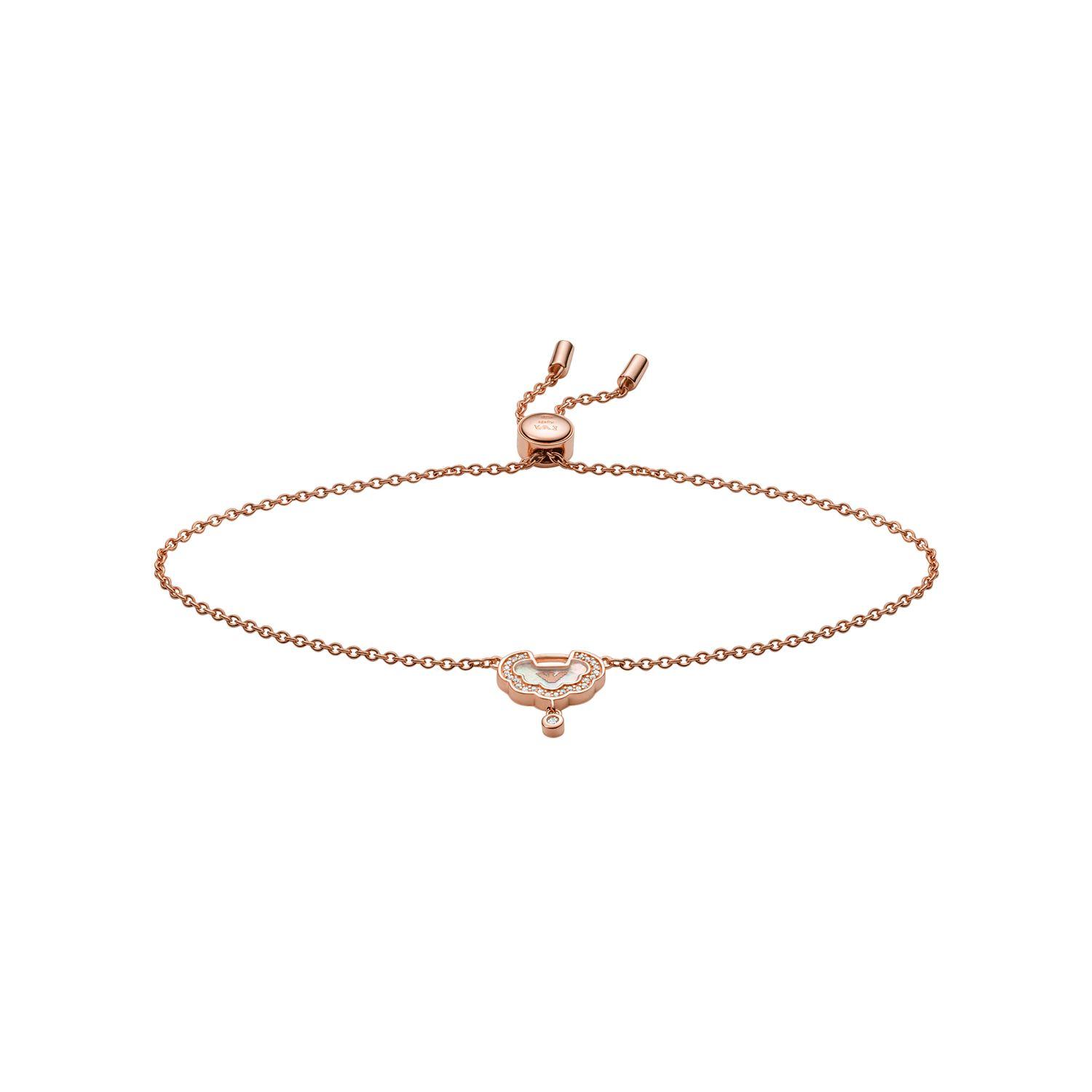 

Emporio Armani Minimalist Luxury Fashion Versatile Bracelet Women bracelet Rose-Gold Silver EG3554221
