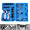 28Pcs Impact Damaged Bolt Remover Nut Screw Extractor Socket Removal Tool Kit