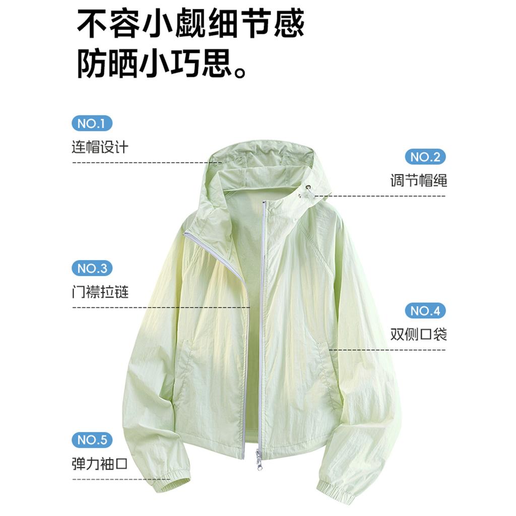 Dopamine ice silk sunscreen clothing for women's summer 1011 new outdoor light and quick-drying cool sunscreen clothing jacket for men