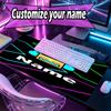 Custom Name Personalized Geometry Dash Pattern Mousepad, Laptop PC Desk Mat, Decorative Desk Mat for Home Keyboard Pad Gift