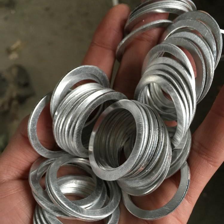 2mm Thick High-Temperature Resistant Pure Aluminum Sealing Ring for Oil Pipes. 16*24*2mm (100 pcs)