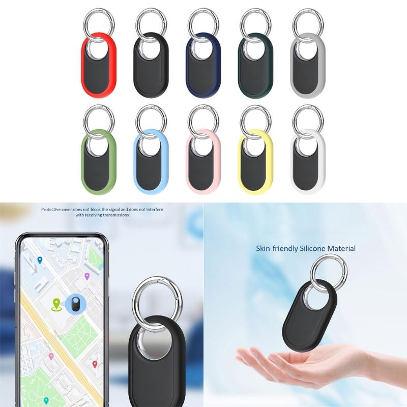 Locator Protective Cover Shockproof Soft Silicone Case Washable Housing Shells Antilost Protector for Smarttag 2 Tracker