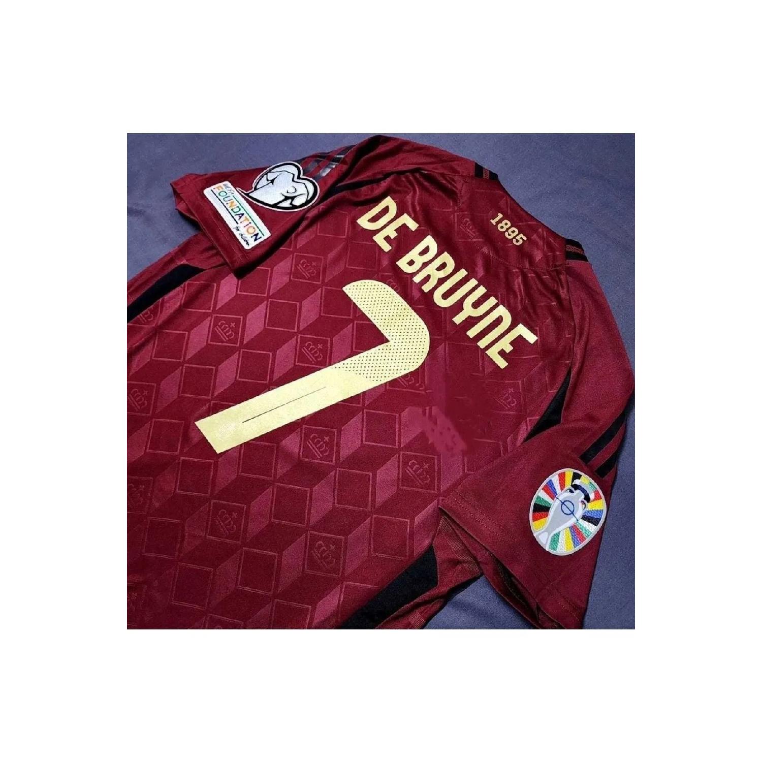 

Домашняя майка Кевина Де Брюйне нового сезона 2024/25, Бельгия S красный