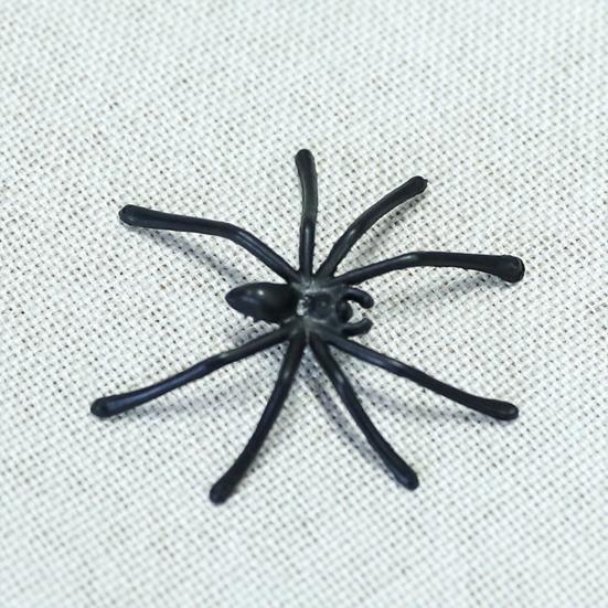 30Pcs Fake Spider Toys Realistic Appearance Small Size Prank Scary Black Spiders Halloween Decoration Photography Prop
