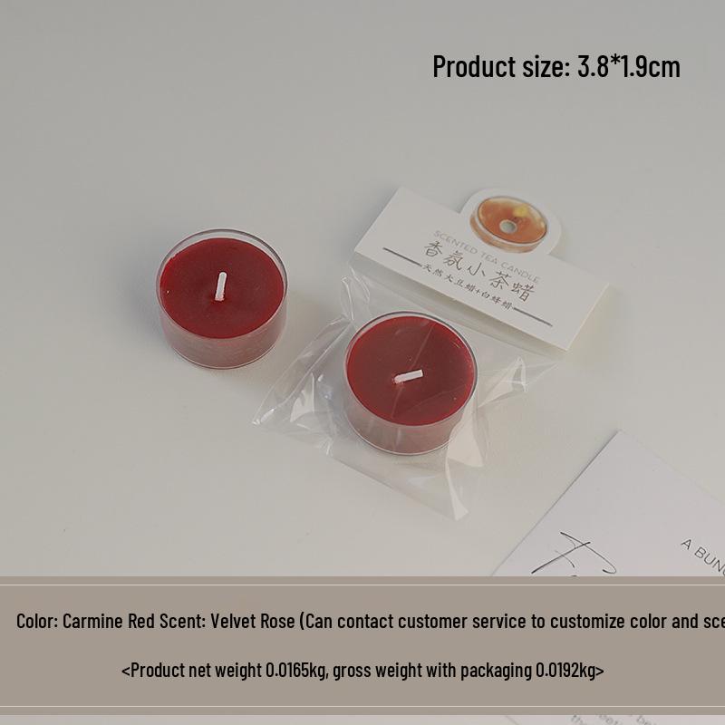 Colorful Heart-Shaped Scented Tealight Candles for Aromatherapy and Celebrations