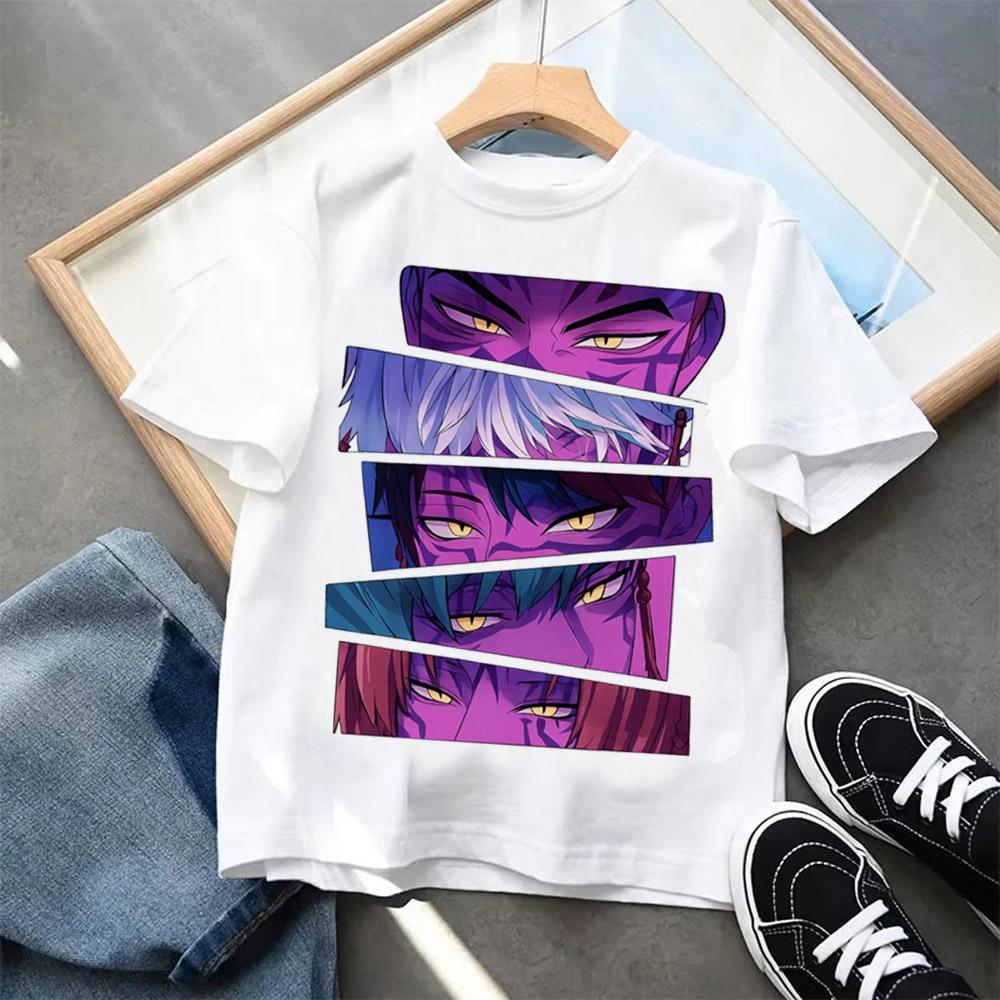 Cartoon Print Fashion Kids Clothing Short Sleeve T-Shirt Casual Comfortable T-shirt Girls