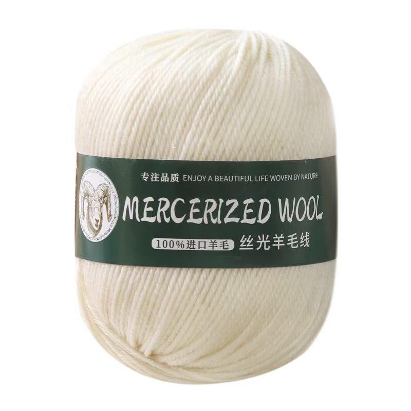 Mercerized Wool Medium And Thick Thread Group 290 Pure Wool Thread Hand-Woven Hat, Scarf Material Pack One Catty