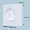 Type 86 Ceiling Fan Speed Adjuster Concealed Speed Controller 5-gear Adjust Easy to Use Wall Control for Office Home